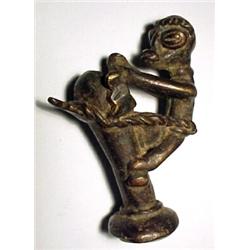 WEST AFRICA, IVORY COAST (COTE D'IVOIRE), Baule Tribe, c. 1900-1925, a choice weight depicting a...