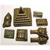 Image 1 : WEST AFRICA, GOLD COAST (GHANA), a lot of seven Ashanti brass castings for use as gold weights....