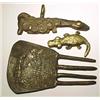 Image 1 : WEST AFRICA, GOLD COAST (GHANA), a lot of three Ashanti brass castings for use as gold weights....