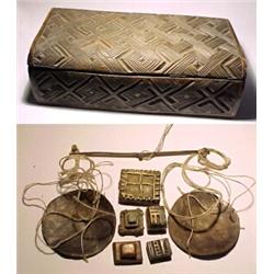 WEST AFRICA, Ghana and Cote d'Ivoire, Akan Tribes, 19th century, an elaborately hand-carved lidd...