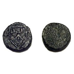 England, Henry VIII, c. 1525, a representational uniface round weight in bronze for a Charles VI...