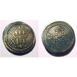 France, Louis XIII, c. 1620 for Louis d'Or (6.47 gm) Cross/Crown over XI d I g. Dieudonne, Manue...