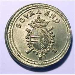 Italy, Lombardy-Venetia, Franz II of Austria for Milano, 1792-1800, brass weight for gold sovran...