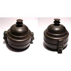 Russia, before 1800, a bronze dome-shaped master cup missing all weights. Fine patina. A rare it...