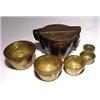 Image 1 : Germany, c. 1840 a complete set of "Nuremberg" type nested weights with four cups and central pl...