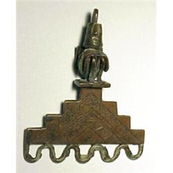 Peru, Northern Coast, Moche Culture, c. 800 AD. an extraordinary balance beam with a silver seat...