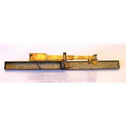 England, circa 1795-1798, an all brass self rising boxed counterfeit detector, signed Wilkinson...