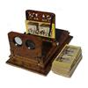 Image 1 : United States, c. 1880, a fine wooden stereoscope with brass and ivory fittings. Expensive featu...