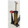 Image 1 : United States, c. 1920, a brass cylinder-shaped pump action fog horn with an iron horn which can...