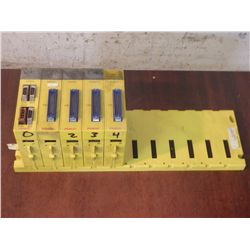 Fanuc ABU10A Base Board Model: A03B-0807-C001 with 5 Modules