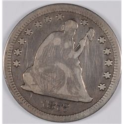 1877-CC SEATED QUARTER FINE