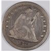 Image 1 : 1877-CC SEATED QUARTER FINE