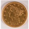 Image 1 : 1854 $5 GOLD LIBERTY, MS-61