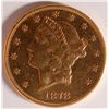 Image 1 : 1878-S $20 GOLD LIBERTY, MS-62, VERY SCARCE IN MINT STATE