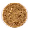 Image 1 : 1865-S $2.50 GOLD LIBERTY, XF, SCRATCH OBV.