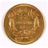 Image 2 : 1855 $3 GOLD INDIAN PRINCESS HEAD, AU, BETTER DATE
