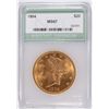 Image 1 : 1904 $20 GOLD NTC MS67 RARE THIS NICE
