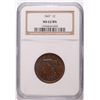 Image 1 : 1847 LARGE CENT NGC MS-62 BN