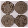 Image 1 : (4) SHIELD NICKELS (72, 76, 82, 83)