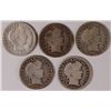 Image 1 : (5) 1913 BARBER DIMES