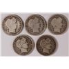 Image 1 : (5) 1914-D BARBER DIMES