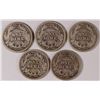 Image 2 : (5) 1914-D BARBER DIMES