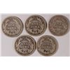 Image 2 : (5) BARBER DIMES (09, 09-O, 10, 11, 11-D)