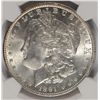 Image 2 : 1891 MORGAN SILVER DOLLAR NGC MS-64