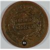 Image 2 : 1853 HALF CENT XF HOLED