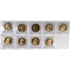 Image 1 : LOT OF 9 SACAGAWEA GEM PROOF COINS 2000-2009
