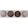Image 1 : LOT OF 4 BARBER HALF DOLLARS 1900,1906,1907-O,1915-D