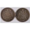 Image 1 : LOT OF 2 SEATED DIMES: VF 1887, 1891