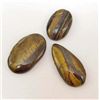 Image 1 : LOT OF 97.9 CTS OF TIGER'S EYE GEMSTONES