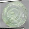 Image 1 : 6.95 CT CARVED NATURAL GREEN PREHNITE ROSE