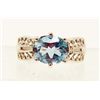 Image 1 : STERLING SILVER SKY BLUE TOPAZ RING - SZ 8