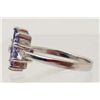 Image 2 : STERLING SILVER TANZANITE RING - SZ 6.5