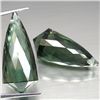 Image 1 : PAIR OF 48.79 CTS GREEN URUGUAY AMETHYSTS