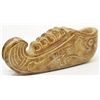Image 1 : CHINESE NATURAL FINE JADE HAND CARVED SHOE PEN WASH