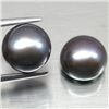 Image 1 : PAIR OF 6.48 CTS MAGENTA CHINESE FRESH WATER PEARLS