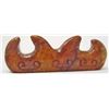 Image 2 : CHINESE NATURAL FINE JADE HAND CARVED PEN HOLDER