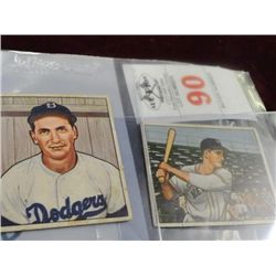 1950 Bowman Baseball Cards (2)