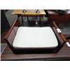 Image 1 : Mahogany Bed w/ Mattress Counter Display
