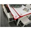 Image 2 : Enamel Dinette w/4 Chairs