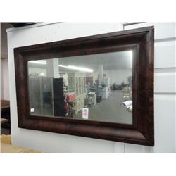 Burled Wood Framed Mirror