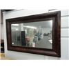 Image 1 : Burled Wood Framed Mirror
