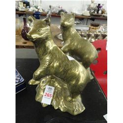 Brass Bear Figures (2)