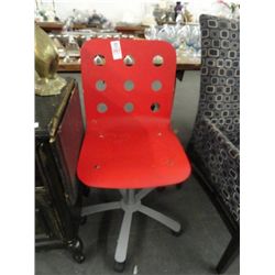 Red Contemporary Office Chair