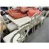 Image 1 : Whitewashed Table, 8 Chairs, China Hutch