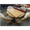 Image 1 : Oak Dinette w/4 Chairs