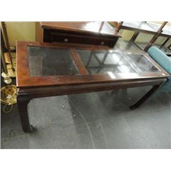 Glass Inset Hall Table